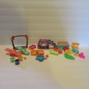 Littlest Pet Shop play ground beach pool accessories scooter skateboard LPS lot